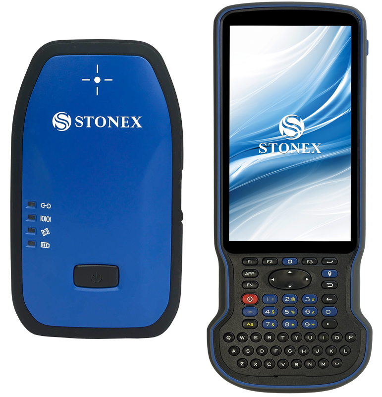 STONEX S580+ - 1408 kanálový "mini" GNSS RTK přijímač s IMU (s korekcí náklonu), s kontrolérem S55 a SW Cube-a - kompletní sada