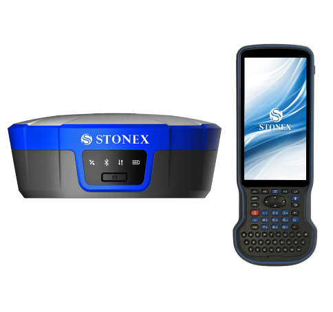STONEX S880 - GNSS RTK přijímač s IMU (s korekcí náklonu) a s kamerovým vytyčováním, s kontrolérem S55 a SW Cube-a - kompletní sada