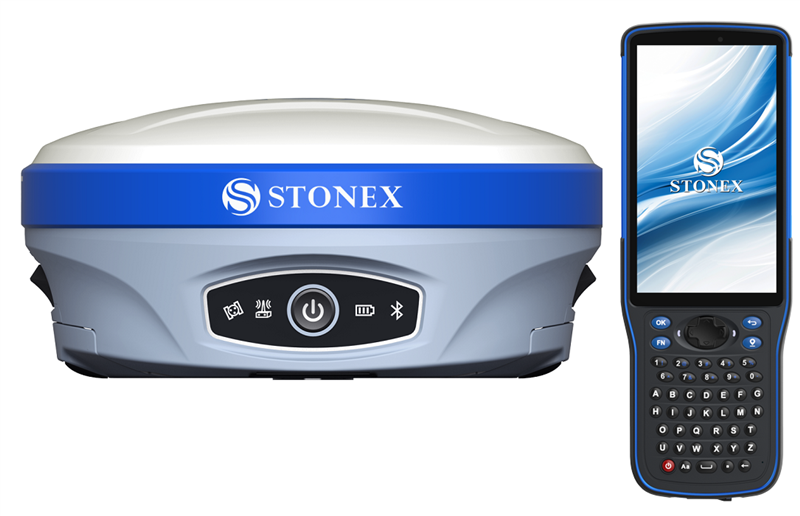 STONEX S900A - vysoce přesný GNSS RTK přijímač s IMU (korekce náklonu), s kontrolérem SH5A a SW Cube-a - kompletní sada